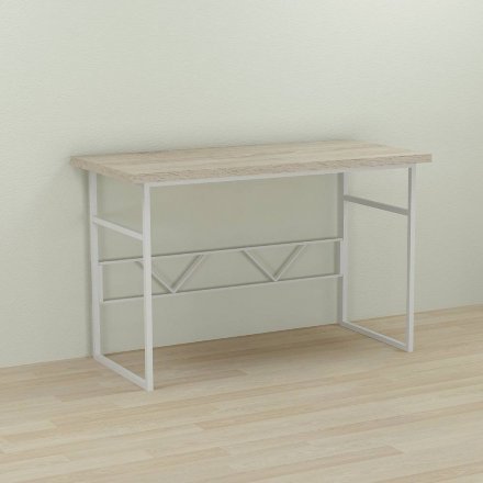 Письмовий стіл Ferrum-decor Раян 76x120x70 білий ДСП Дуб Сонома 32мм (FRD-101167)