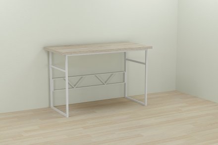 Письмовий стіл Ferrum-decor Раян 76x120x70 білий ДСП Дуб Сонома 32мм (FRD-101167)