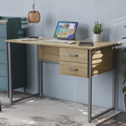 Письмовий стіл Ferrum-decor Дакота 75x120x70 сірий ДСП Дуб Сонома 16мм (FRD-102339) Письмовий стіл Ferrum-decor Дакота 75x120x70 сірий ДСП Дуб Сонома 16мм (FRD-102339)