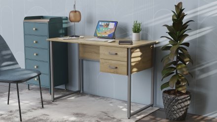 Письмовий стіл Ferrum-decor Дакота 75x120x70 сірий ДСП Дуб Сонома 16мм (FRD-102339) Письмовий стіл Ferrum-decor Дакота 75x120x70 сірий ДСП Дуб Сонома 16мм (FRD-102339)