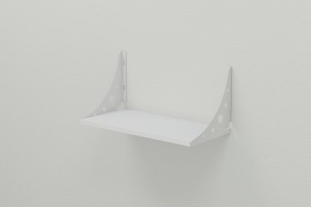 Полиця настінна Ferrum-decor Ханді 2 240x600x240 метал Білий ДСП Біле 16 мм (FRD-102582) Полиця настінна Ferrum-decor Ханді 2 240x600x240 метал Білий ДСП Біле 16 мм (FRD-102582)