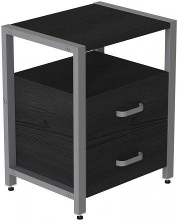 Тумба універсальна Ferrum-decor Вів'єн 2/2 50x41x40 сірий ДСП Сосна Кембра 16мм (FRD-104170)