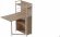 Стіл книжка з етажеркою Практик 1 Ferrum-decor 1200x640x990 Білий метал ДСП Дуб Сан-Марино 16 мм (FRD-104619)
