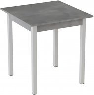 Стіл кухонний Ferrum-decor Дієго 75x70x70 Білий ДСП Бетон 16мм (FRD-105573) Стіл кухонний Ferrum-decor Дієго 75x70x70 Білий ДСП Бетон 16мм (FRD-105573)