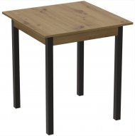Стіл кухонний Ferrum-decor Дієго 75x80x80 Чорний ДСП Дуб Артизан 16мм (FRD-105715) Стіл кухонний Ferrum-decor Дієго 75x80x80 Чорний ДСП Дуб Артизан 16мм (FRD-105715)