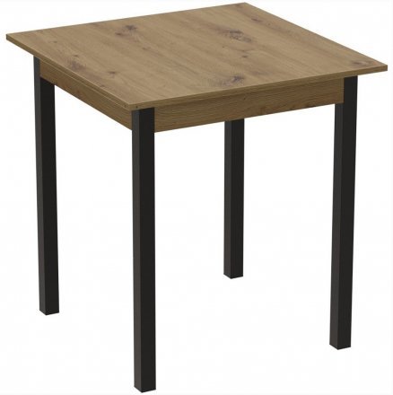Стіл кухонний Ferrum-decor Дієго 75x80x80 Чорний ДСП Дуб Артизан 16мм (FRD-105715) Стіл кухонний Ferrum-decor Дієго 75x80x80 Чорний ДСП Дуб Артизан 16мм (FRD-105715)