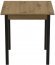 Стіл кухонний Ferrum-decor Дієго 75x80x80 Чорний ДСП Дуб Артизан 16мм (FRD-105715)