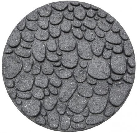 Декор для доріжок для саду діаметр 45 см сірий морські камінці EU5000030 Декор для доріжок для саду діаметр 45 см сірий морські камінці EU5000030