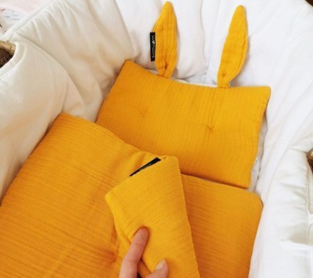 Подушка-кролик муслінова 20x30 см Mango lullalove-7477 Подушка-кролик муслінова 20x30 см Mango lullalove-7477