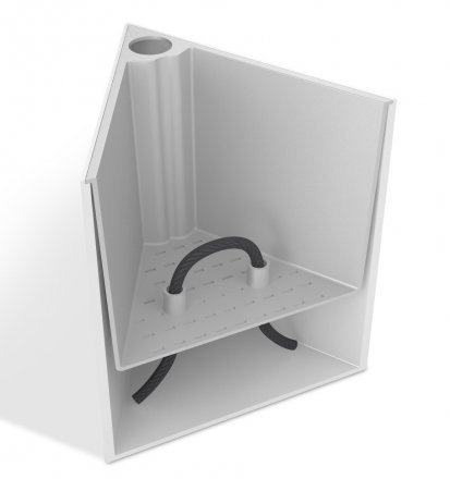 Розумний вазон Triangle Flower Lover 14 см 4111813 чорний глянцевий