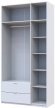 Шафа для одягу Doros Лукас Білий 3ДСП 120х50х240 DRS-011649 (80737796)