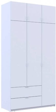 Шафа для одягу Doros Лукас Білий 3ДСП 120х50х240 DRS-011649 (80737796)