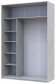 Шафа-купе Doros Сити Лайт Сосна Натти 2 Дзеркала 150х60х225 (DRS-011966)