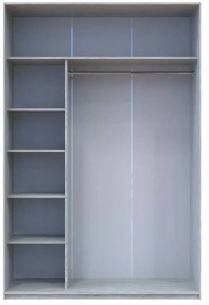 Шафа-купе Doros Сити Лайт Сосна Натти 2 Дзеркала 150х60х225 (DRS-011966) Шафа-купе Doros Сити Лайт Сосна Натти 2 Дзеркала 150х60х225 (DRS-011966)