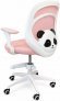 Крісло обертове дитяче з підставкою для ніг PERFECT KIDS PANDA PINK Perfect Home Рожевий (PFH-092111)