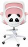 Крісло обертове дитяче з підставкою для ніг PERFECT KIDS PANDA PINK Perfect Home Рожевий (PFH-092111)