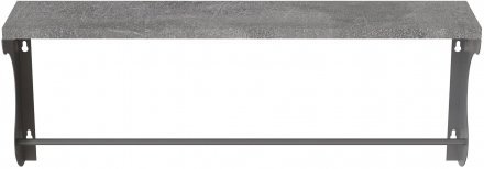 Полиця настінна Ferrum-decor Юзібі 270x700x150 метал Сірий ДСП Бетон 16 мм (FRD-102715)