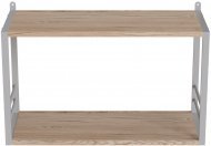 Книжкова полиця універсальна Ferrum-decor Стім 1 38x63x26 білий ДСП Дуб Сан-Марино 16мм (FRD-104092)