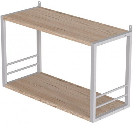 Книжкова полиця універсальна Ferrum-decor Стім 1 38x63x26 білий ДСП Дуб Сан-Марино 16мм (FRD-104092) Книжкова полиця універсальна Ferrum-decor Стім 1 38x63x26 білий ДСП Дуб Сан-Марино 16мм (FRD-104092)