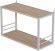 Книжкова полиця універсальна Ferrum-decor Стім 1 38x63x26 білий ДСП Дуб Сан-Марино 16мм (FRD-104092)