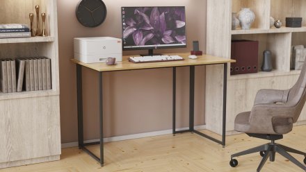 Комп'ютерний стіл Ferrum-decor Ханна 75x100x70 чорний ДСП Дуб Артизан 16мм (FRD-106212)