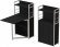 Стіл книжка з етажеркою Практик 1 Ferrum-decor 1200x640x990 Білий метал ДСП Сосна Кембра 16 мм (FRD-104620)