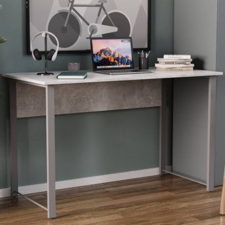 Стіл письмовий Курт Ferrum-decor 75x100x60 Сірий метал ДСП Бетон 16 мм (FRD-106617) Стіл письмовий Курт Ferrum-decor 75x100x60 Сірий метал ДСП Бетон 16 мм (FRD-106617)