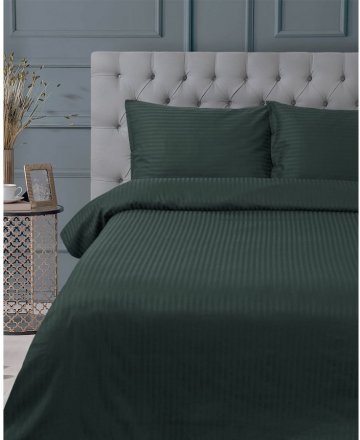 Постільна білизна Готель сатин Страйп Смарагд 1х1 сімейний (Туреччина) svt-2000022281157 Постільна білизна Готель сатин Страйп Смарагд 1х1 сімейний (Туреччина) svt-2000022281157