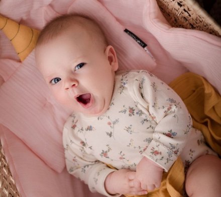 Подушка-єдиноріг муслінова 20x30 см Powder Pink lullalove-7521 Подушка-єдиноріг муслінова 20x30 см Powder Pink lullalove-7521