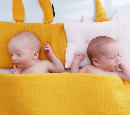 Подушка-єдиноріг муслінова 20x30 см Powder Pink lullalove-7521 Подушка-єдиноріг муслінова 20x30 см Powder Pink lullalove-7521