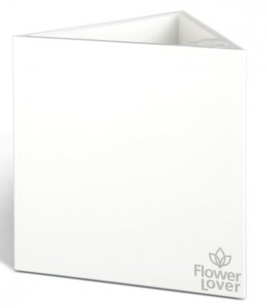 Розумний вазон Triangle Flower Lover 14 см 41118131 білий глянцевий
