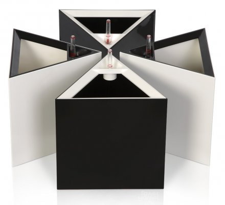 Розумний вазон Triangle Flower Lover 14 см 41118131 білий глянцевий