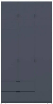 Шафа для одягу Doros Лукас Графіт 3ДСП 120х50х240 DRS-011650 (80737797)