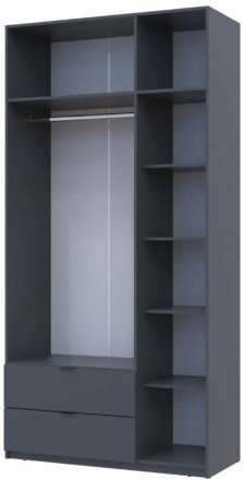 Шафа для одягу Doros Лукас Графіт 3ДСП 120х50х240 DRS-011650 (80737797)