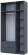 Шафа для одягу Doros Лукас Графіт 3ДСП 120х50х240 DRS-011650 (80737797)