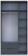 Шафа для одягу Doros Лукас Графіт 3ДСП 120х50х240 DRS-011650 (80737797)