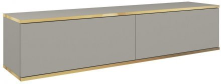 Тумба під телевізор навісна Perfect Home Оро / Oro 2-дверна RTV135 Сірий (PFH-091350) Тумба під телевізор навісна Perfect Home Оро / Oro 2-дверна RTV135 Сірий (PFH-091350)