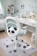Крісло обертове дитяче з підставкою для ніг PERFECT KIDS PANDA GREEN Perfect Home Зелений (PFH-092112)