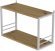 Книжкова полиця універсальна Ferrum-decor Стім 1 38x63x26 білий ДСП Дуб Артизан 16мм (FRD-104093)