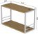 Книжкова полиця універсальна Ferrum-decor Стім 1 38x63x26 білий ДСП Дуб Артизан 16мм (FRD-104093)