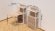 Стіл книжка з етажеркою Практик 1 Ferrum-decor 1200x640x990 Білий метал ДСП Дуб Сонома 16 мм (FRD-104621)