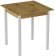 Стіл кухонний Ferrum-decor Дієго 75x90x90 Білий ДСП Дуб Артизан 16мм (FRD-105717)