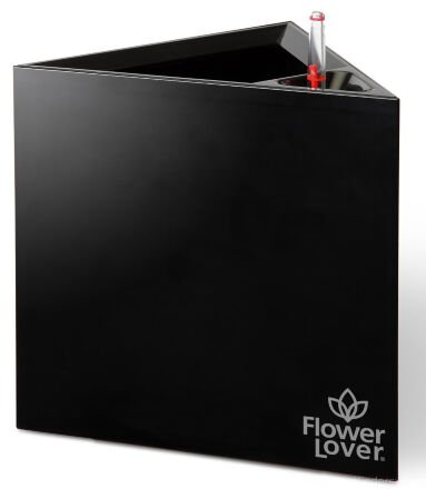 Розумний вазон Triangle Flower Lover 21 см 4111808 чорний глянцевий