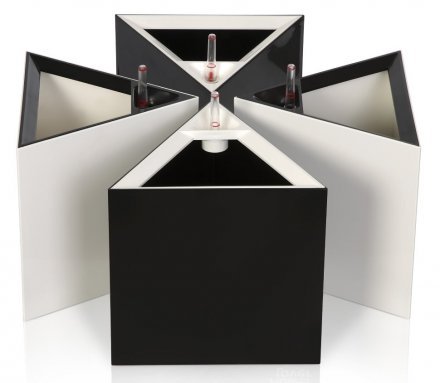 Розумний вазон Triangle Flower Lover 21 см 4111808 чорний глянцевий