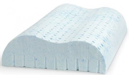 Подушка Едвайс Латекс Гель Контур 38х60х12 см