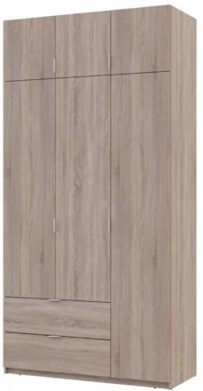 Шафа для одягу Doros Лукас Дуб Сонома 3ДСП 120х50х240 DRS-011651 (80737799)