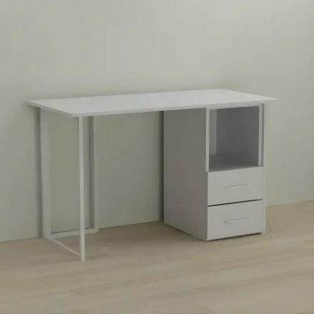 Письмовий стіл Ferrum-decor Отто 76x120x70 білий ДСП Біле 32мм (FRD-101046)