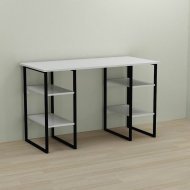 Письмовий стіл Ferrum-decor Карен 75x120x70 чорний ДСП Біле 16мм (FRD-102060) Письмовий стіл Ferrum-decor Карен 75x120x70 чорний ДСП Біле 16мм (FRD-102060)