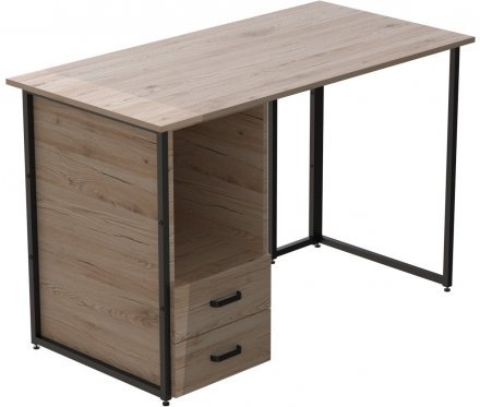 Комп'ютерний стіл Ferrum-decor Отто 75x120x60 чорний ДСП Дуб Сан-Марино 16мм (FRD-103574)