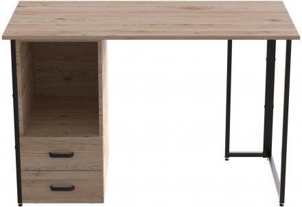 Комп'ютерний стіл Ferrum-decor Отто 75x120x60 чорний ДСП Дуб Сан-Марино 16мм (FRD-103574)